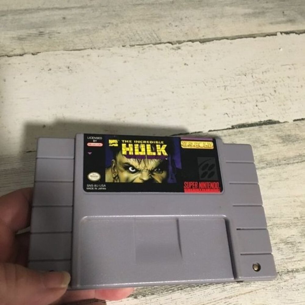 The Incredible Hulk Super Nintendo SNES 1992 video game only